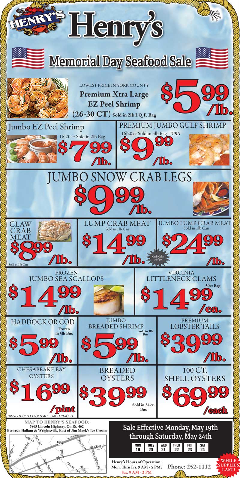 special menu